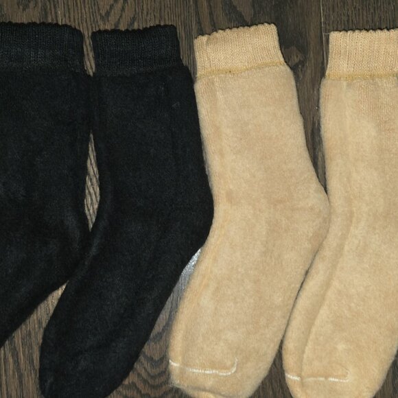 Xtra Thick Alpaca Wool Winter Crew Socks Adult Unisex Women & Men 2 Pairs/Pack - Picture 2 of 2
